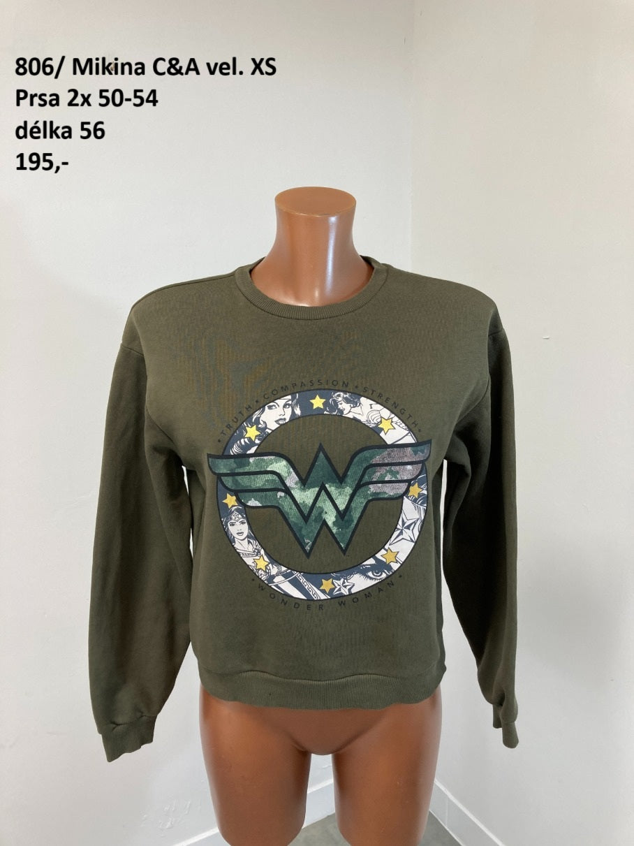 Mikina C&A Wonder Woman vel. XS |second hand|