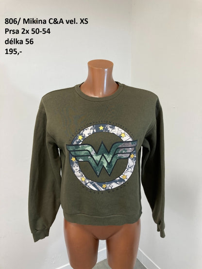 Mikina C&A Wonder Woman vel. XS |second hand|