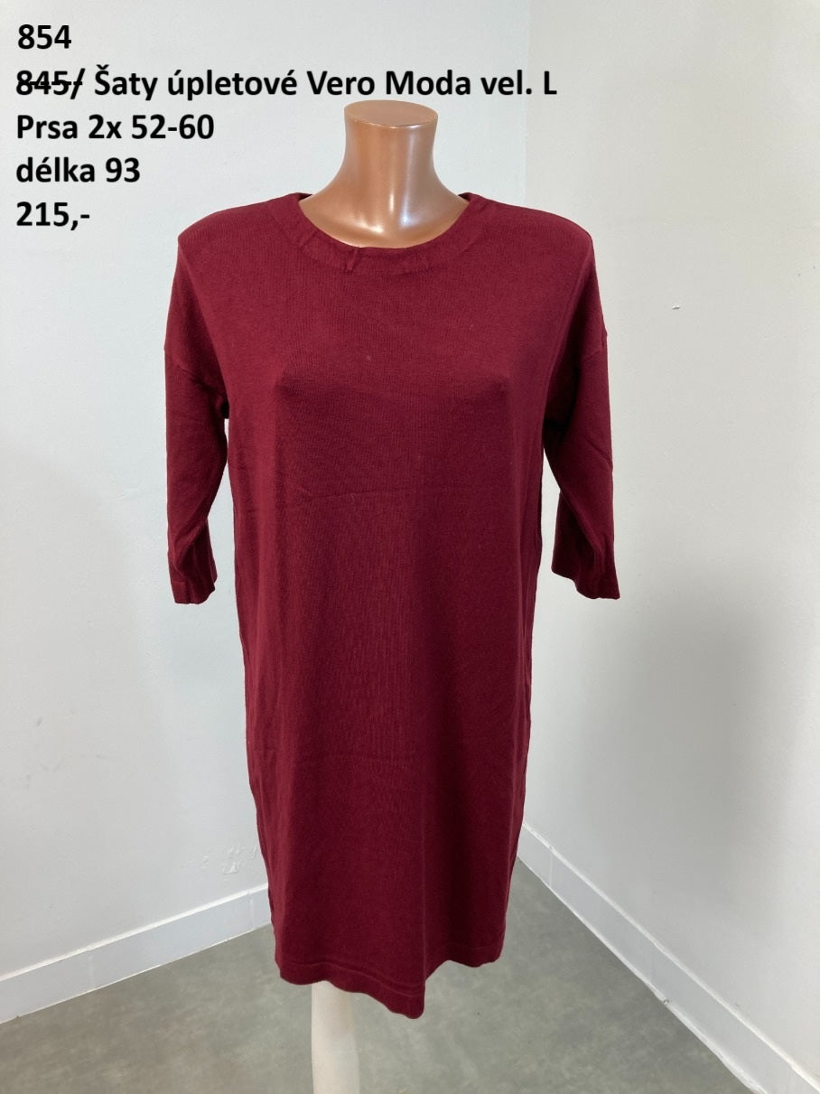 Šaty úpletové Vero Moda vel. L (second hand)