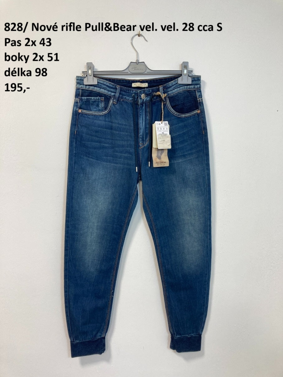 Nové rifle Pull&Bear vel. 28 cca S |second hand|