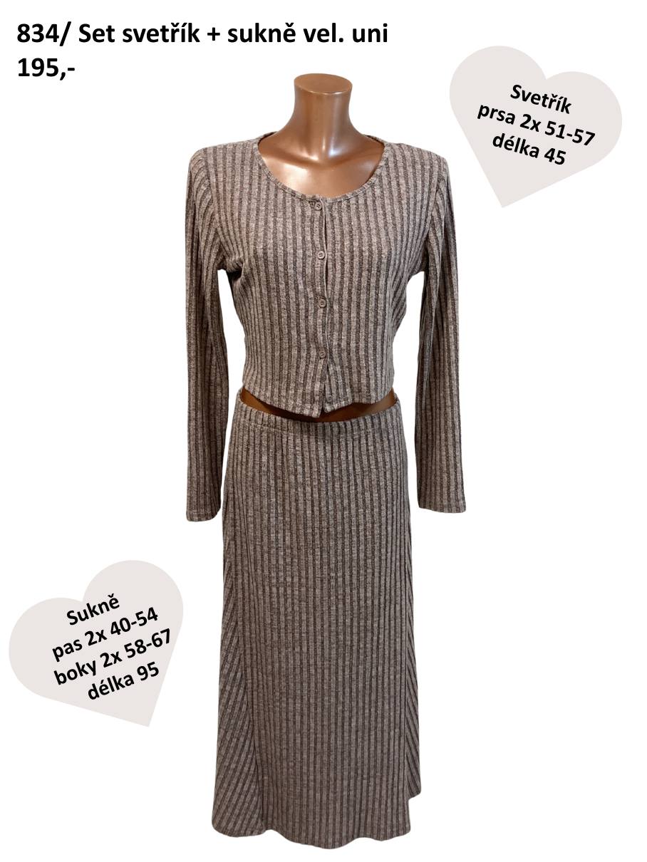 Set svetřík a sukně vel. uni cca 38/42 |second hand|