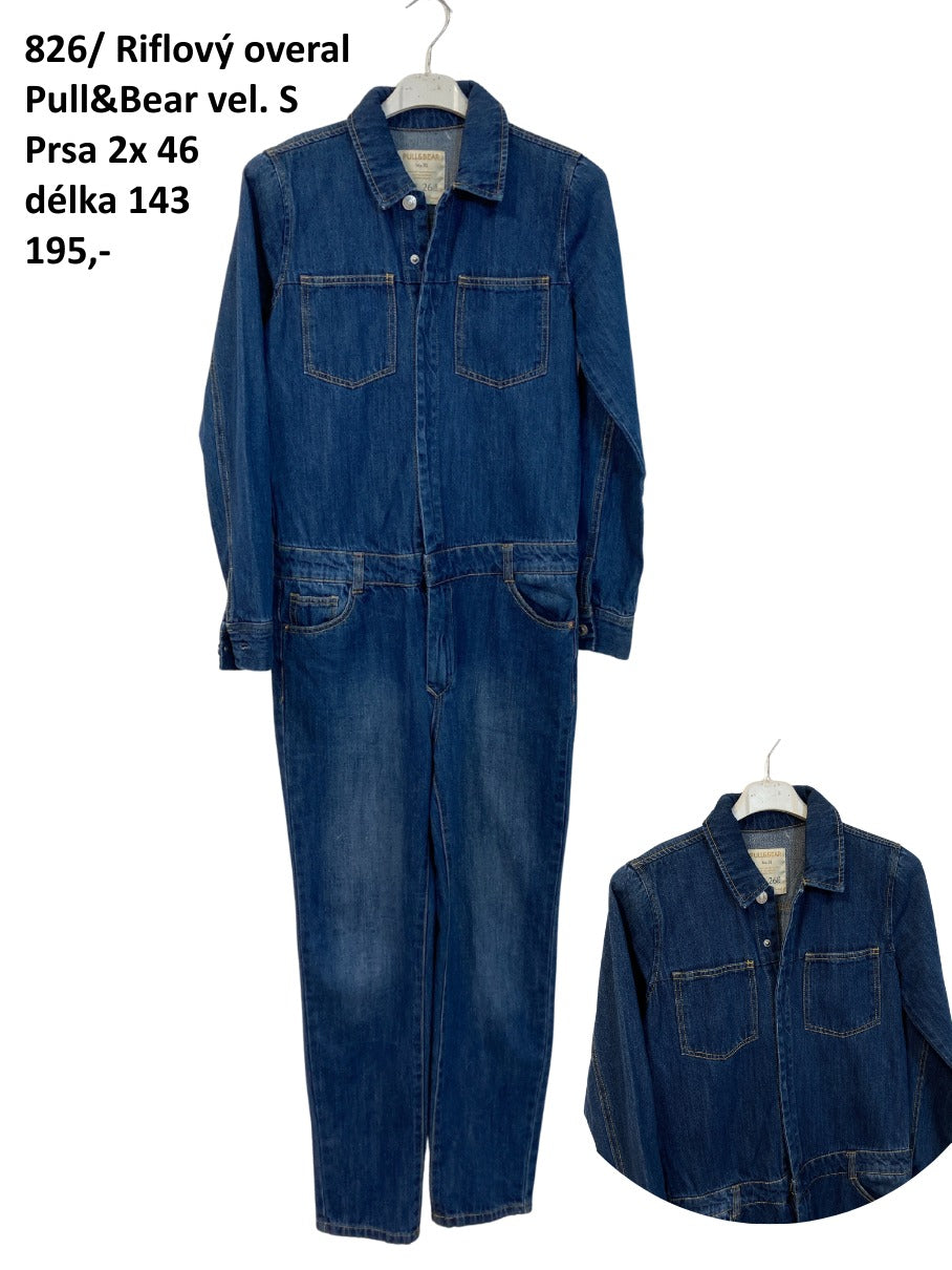 Riflový overal Pull & Bear vel. S |second hand|