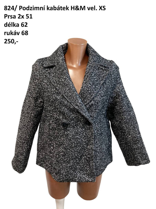 Podzimní kabát H&M vel. XS |second hand|