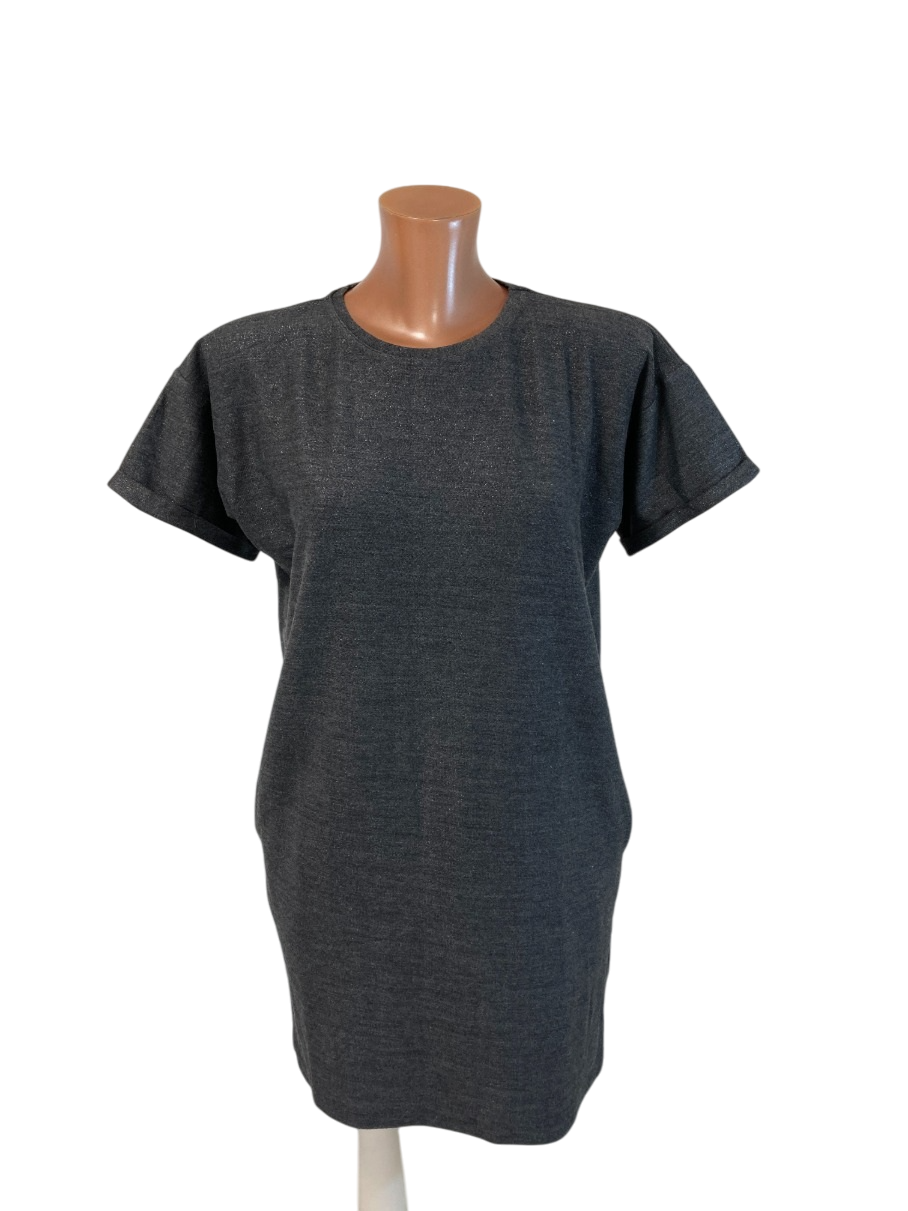 Šaty Mohito vel. S - prošité stříbrnou nitkou, teplejší |second hand|