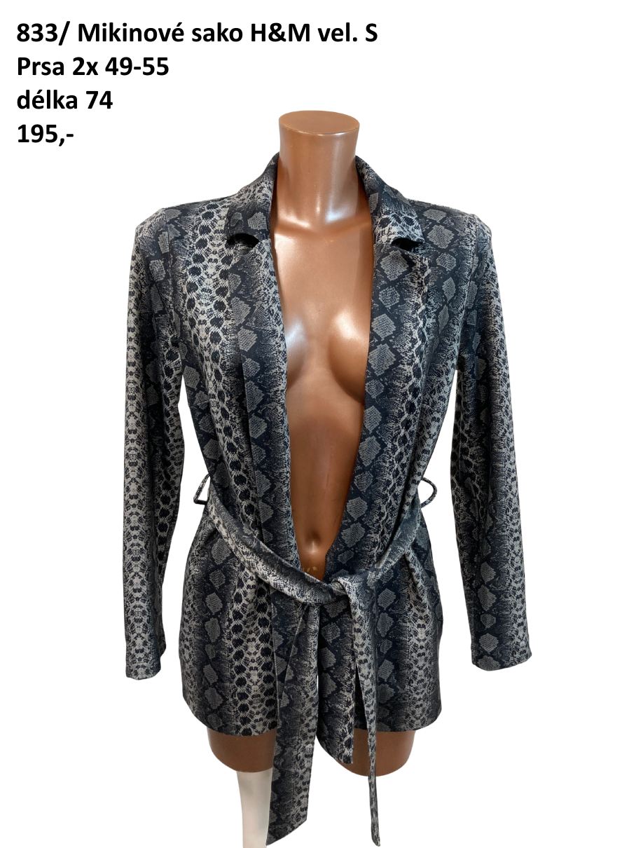 Mikinové sako/kardigan H&M vel. S |second hand|