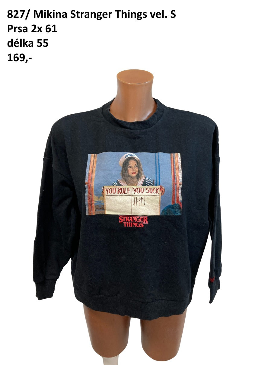 Mikina Stranger Things vel. S |second hand|