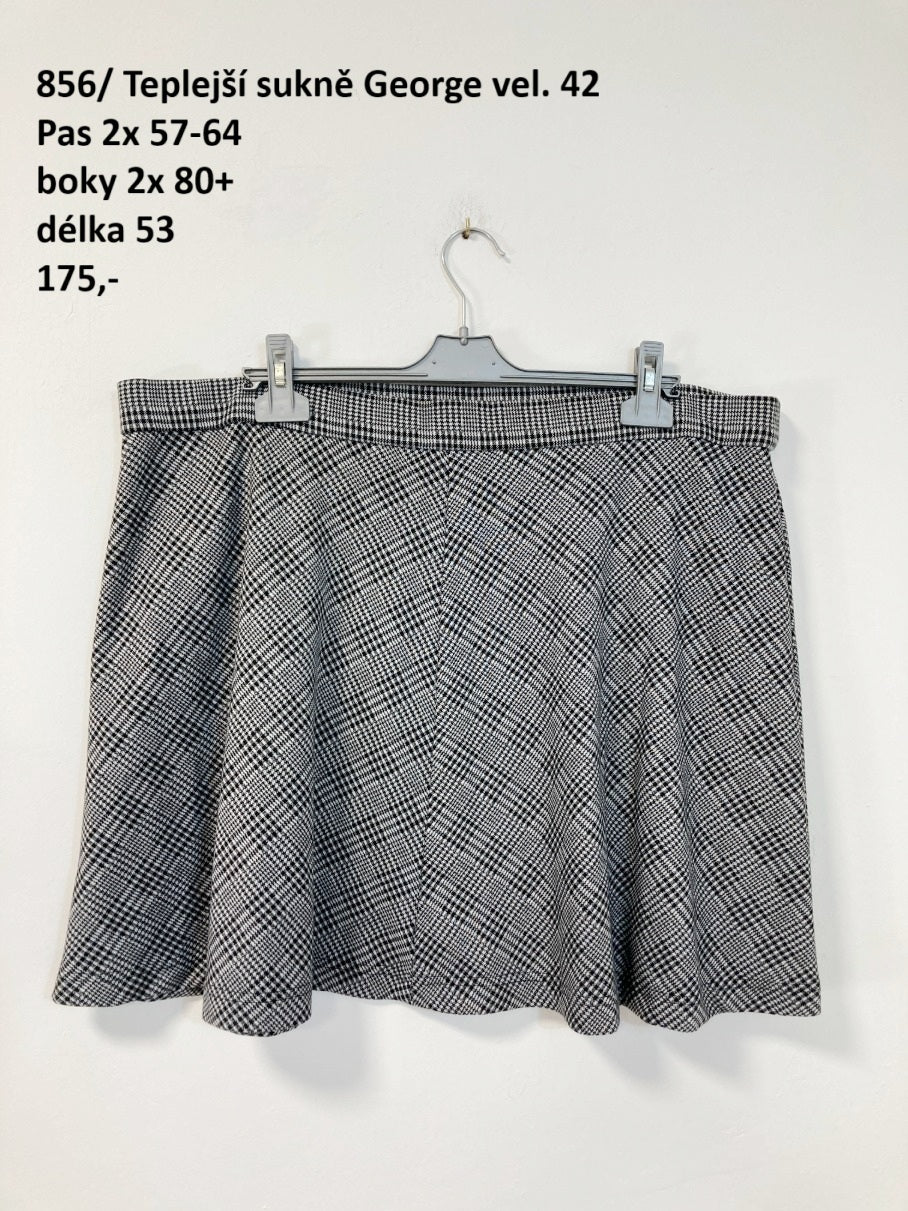 Teplejší sukně George vel. 52 (second hand)