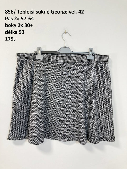 Teplejší sukně George vel. 52 (second hand)