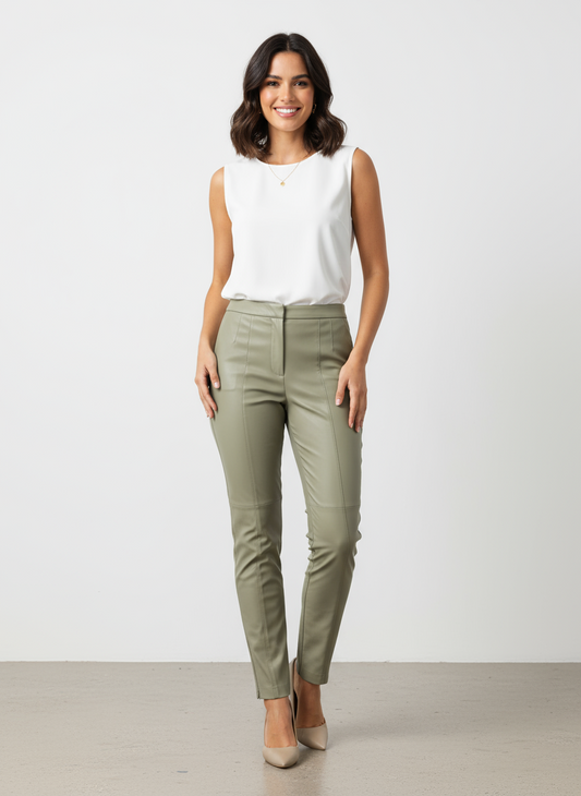 Kožené kalhoty Zara vel. M |second hand|