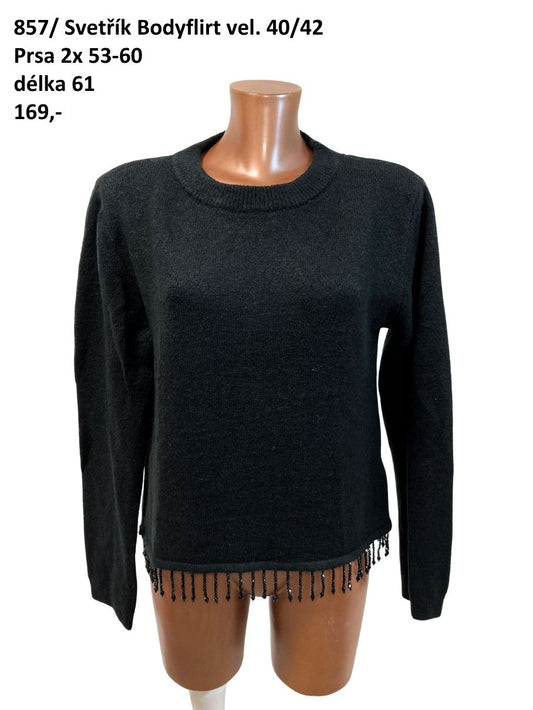 Černý svetřík Bodyflirt vel. 40/42