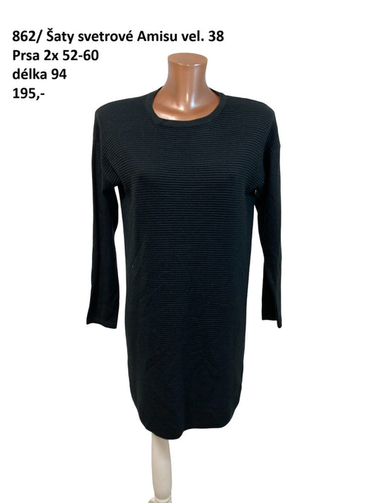 Svetrové šaty Amisu vel. 38