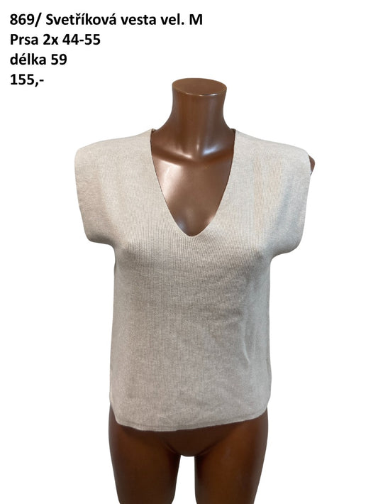 Svetříková vesta vel. M