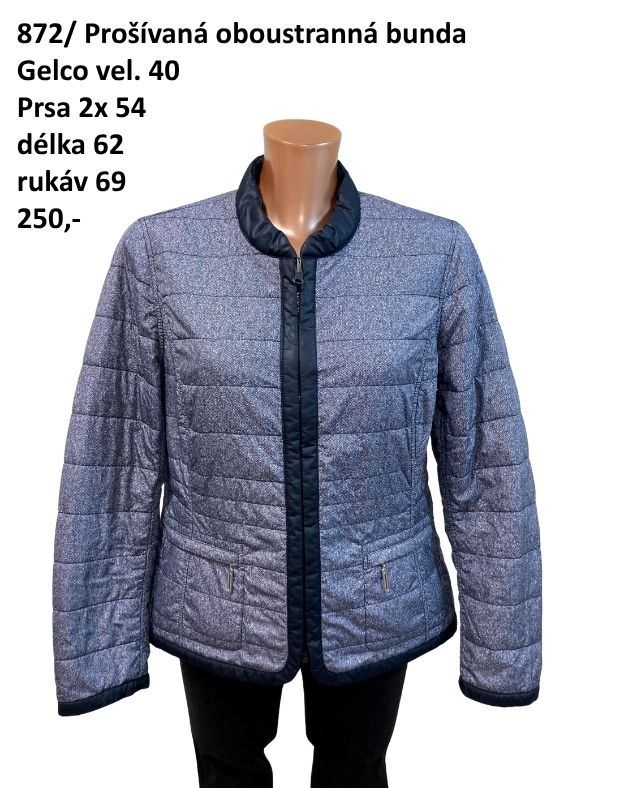 Prošívaná oboustranná bunda Gelco vel. 40