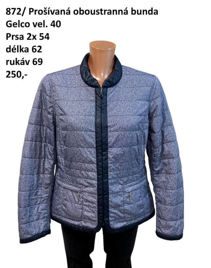 Prošívaná oboustranná bunda Gelco vel. 40