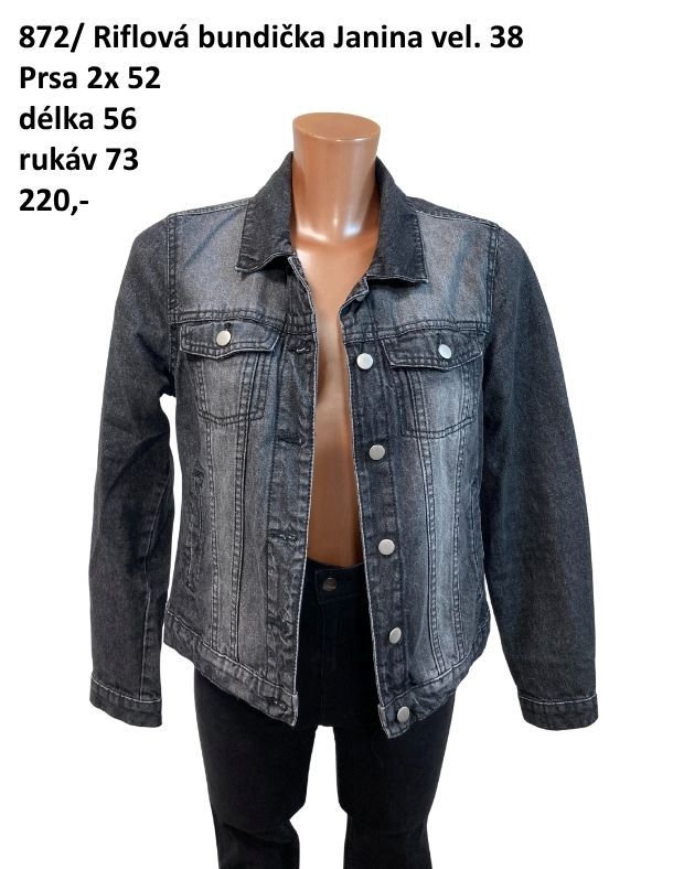 Riflová bunda Janina vel. 38