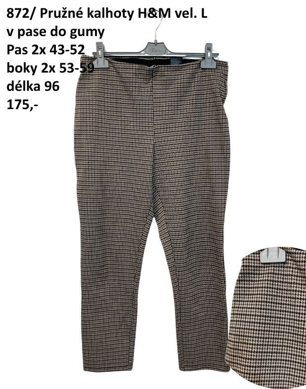 Pružné kalhoty H&M vel. L