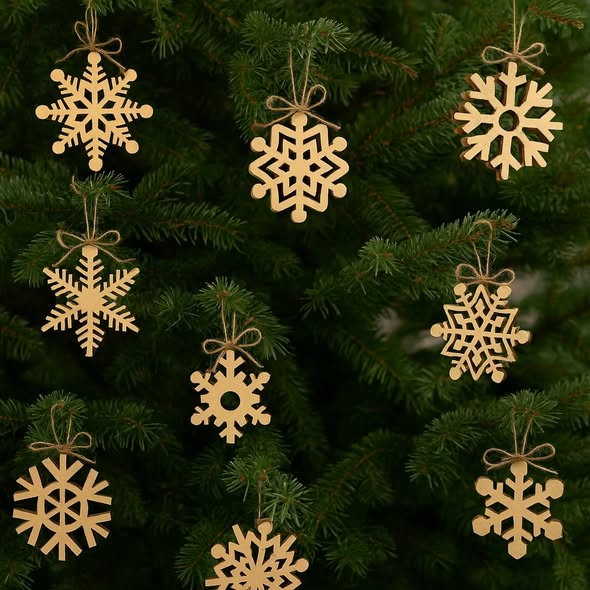 Dřevěné vánoční ozdoby