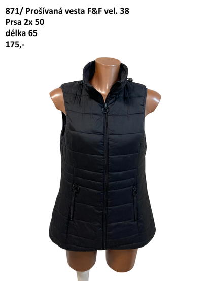 Prošívaná vesta F&F vel. 38