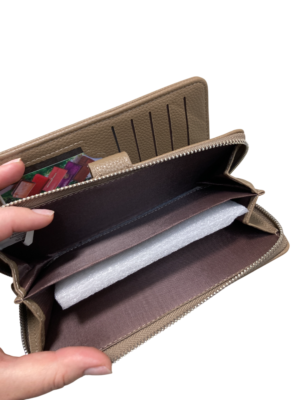 Dámská  peněženka s organizérem - mocca