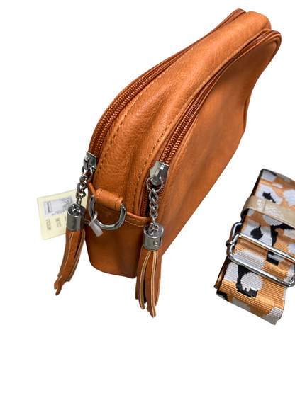 Dámská crossbody kabelka - hořčicová