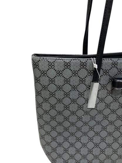 Dámská kabelka Tote s monogramovým vzorem - šedá