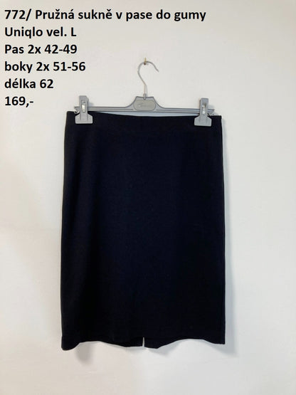 Pružná sukně Uniqlo vel. L |second hand|