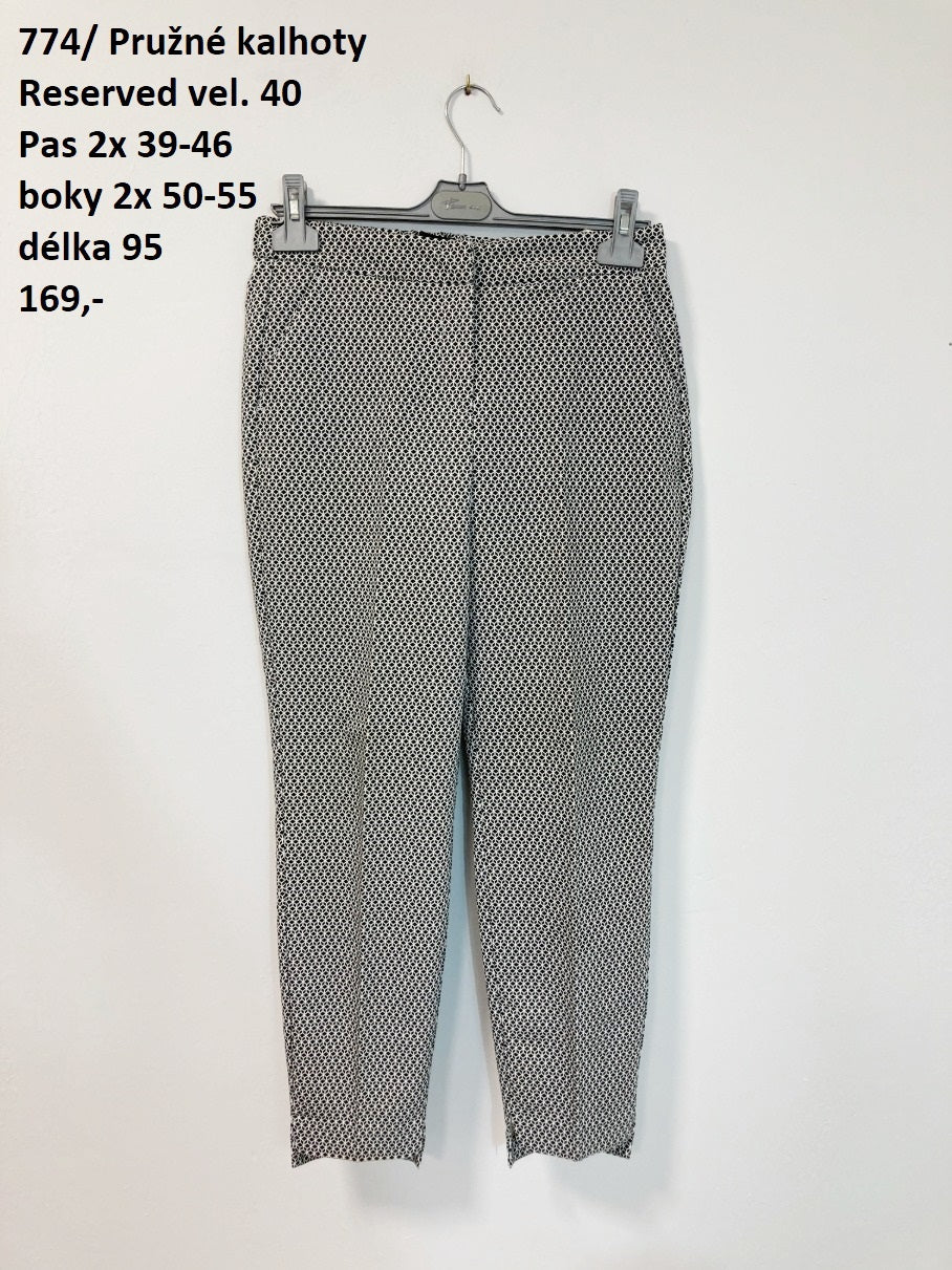 Pružné kalhoty Reserved vel. 40 |second hand|