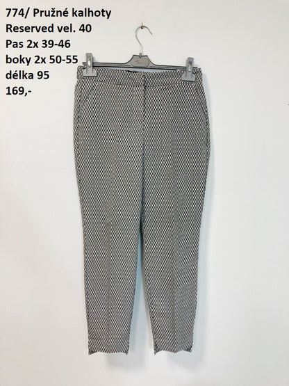 Pružné kalhoty Reserved vel. 40 |second hand|